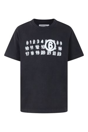 grey cotton tshirt MAISON MARGIELA KIDS | M60671MM04AM6900